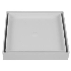 Ralo Oculto Quadrado Universal De 15x15cm Branco Astra