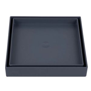 Ralo Oculto Quadrado Universal De 15x15cm Cinza Astra