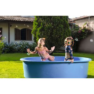 Piscina/Caixa Multiuso Redonda Sem Tampa 1000l Azul Afort