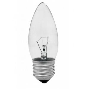 Lâmpada Incandescente Vela Lisa 25w Clara E27 220v Taschibra