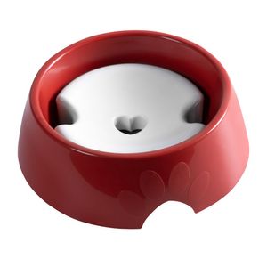 Bebedouro Para Cães Com Pelos Longos Vermelho Pet Astra