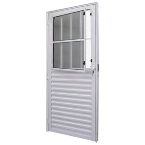 Porta Social Safira Branco 210x80 Direito Esquadrifazio