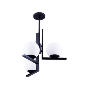 Lustre Havana Preto E27 3 Lampadas Startec