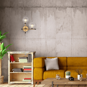 Arandela Manhattan Dourado/Preto G9 2 Lampadas Startec