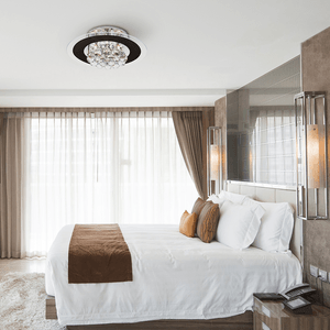 Plafon Roma Redondo Preto G9 4 Lampadas Startec