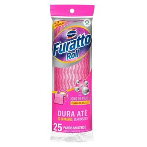 Pano Multiuso Furatto Roll Rosa Limppano