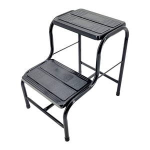 Banqueta Escada De Aço 2 Degraus Udm-0565 Preto Utilaço