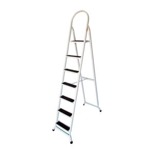 Escada Retangular De Aço 7 Degraus Udm-0431 Branco Utilaço