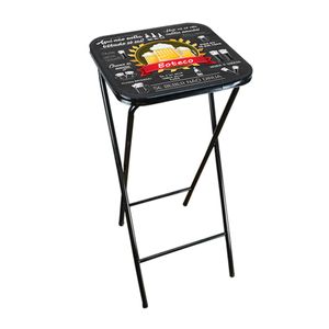 Mesa Bistrô Dobrável Com Adesivo Adu-0051 Preto Utilaço