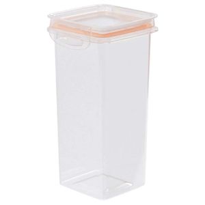 Porta Mantimentos Trava Mais Quadrado Rosa 1.24l Plasútil