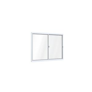 Janela Ideale 1 Folha Fixa E 1 Folha Móvel Sem Grade 100x150 Branco Ullian