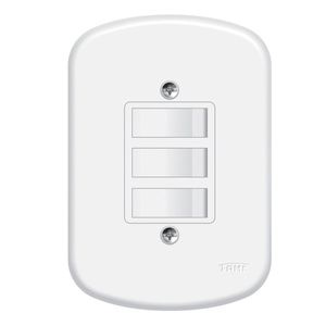 Conjunto 3 Interruptor Blanc Paralelos 10a Fame