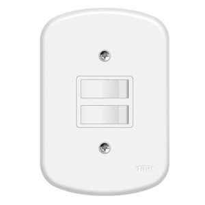 Conjunto 2 Interruptor Blanc Paralelo Simples 10a Fame