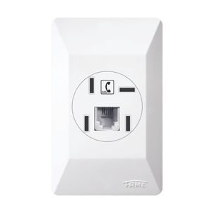Conjunto Tomada Para Telefone Rj11 2 Vias Fame
