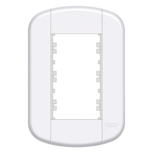 Placa Blanc+ 4x2 3 Modulos Fame