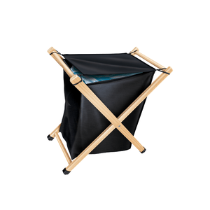 Cesto De Madeira Toledo Preto 50l Secalux