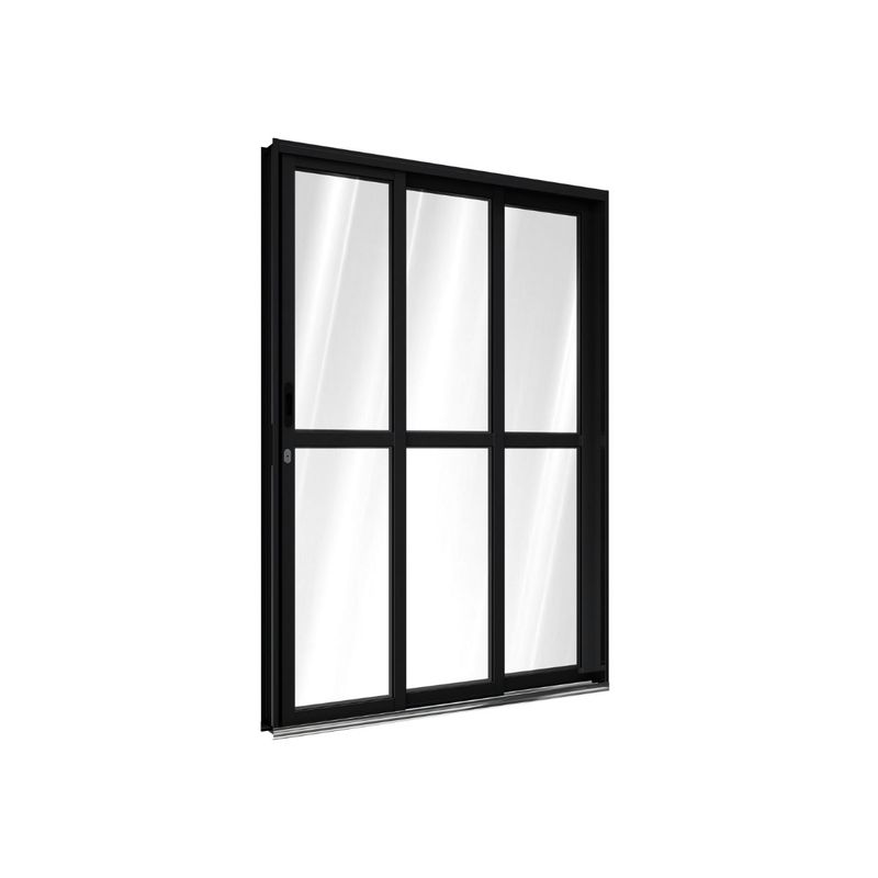 Porta_Alumnio_De_Correr_Lateral_Com_Travessa_2_Folhas_Mveis_E_1_Folha_Fixa_213x150_Direita_Preta_Ullian_103616601jpg