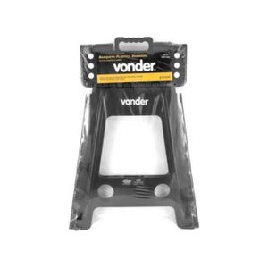Banqueta Plástica Dobrável 450mm Preta Vonder
