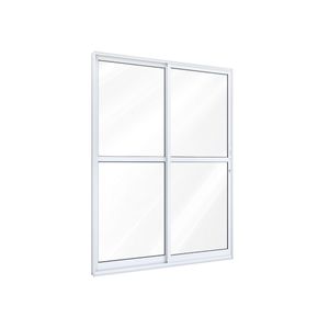 Porta Ideale De Correr Lateral 2 Folhas Com Travessa 215x160 Esquerdo Branco Ullian