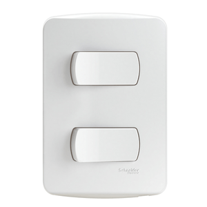 Conjunto Miluz 2 Interruptores Simples 10a Schneider