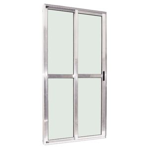 Porta Balcão 2 Folhas Safira Bri Vidro 1fixa 210x120 Esquadrifazio
