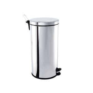 Lixeira Com Pedal E Balde 30l Inox Brinox