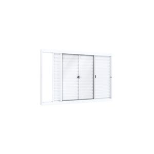 Venez Ideale 1 Folha Fixa Sem Grade 2 Folhas Móveis 100x150 Branco Ullian