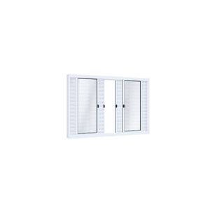 Venez Rio Bras Pronta De Correr Central Sem Grade 100x100 Branco Ullian