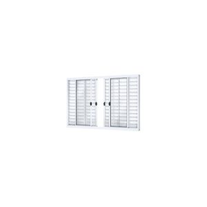 Venez Riobras Alumínio De Correr Central 6 Folhas Sem Grade 100x120 Branco Ullian