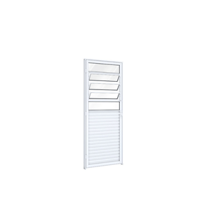 Porta Riobras Alumínio De Giro Mista Basculante 215x85 Esquerda Branco Ullian
