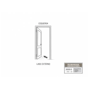 Porta Riobras Alumínio De Giro Mista Basculante 215x85 Esquerda Branco Ullian