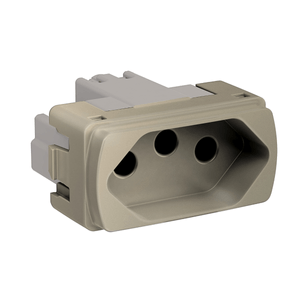 Módulo Miluz Tomada 2p+T 20a 250v Dourado