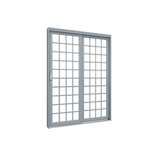 Porta Balcão Premium 2 Folhas De Correr Lateral Quadrada 213x160 Direita Sem Pintura E Sem Vidro Ullian