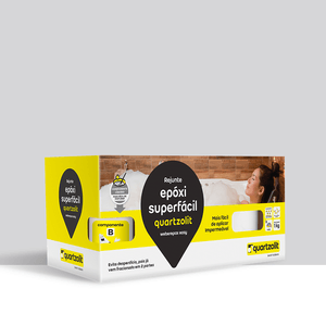 Rejunte Epóxi Superfácil 1kg Cinza Platina Quartzolit