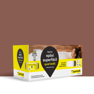 Rejunte Epóxi Superfácil 1kg Marrom Café Quartzolit