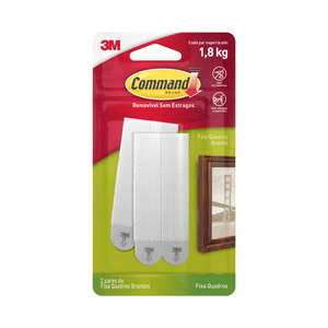 Fecho Command Grande Branco 3m