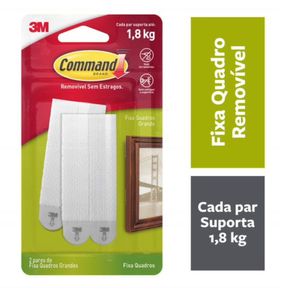 Fecho Command Grande Branco 3m