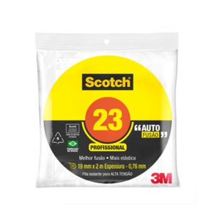 Fita Isolante Autofusão 23 Branco 19mmx2m 3m