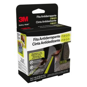 Fita Antiderrapante Safety Walk Neon 50x5m 3m