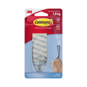 Gancho Grande Command Transparente 3m