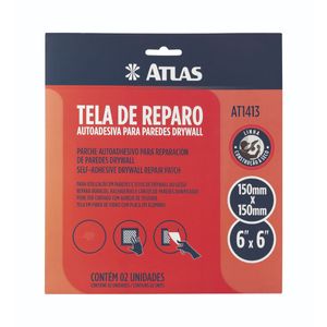 Tela De Reparo Autoadesiva Para Drywall Atlas