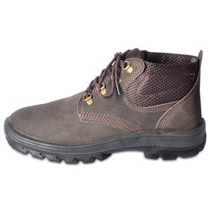 Botina Dura Plus Nobuck Amarrar Sem Bico N°40 Balaska
