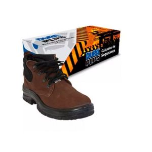 Botina Dura Plus Nobuck Amarrar Sem Bico N°43 Balaska