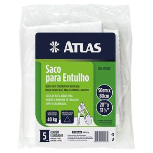 Saco Para Entulho 80x50 Com 5 Unidades Atlas