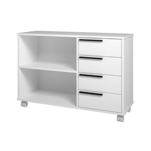 Gaveteiro 4 Gavetas Branco Mdp 15mm Brv Moveis