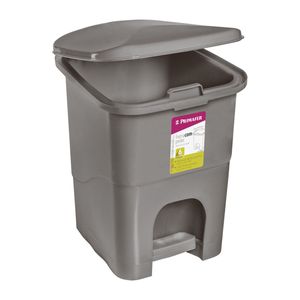 Lixeira Com Pedal Retangular Cinza 6lt Atlas