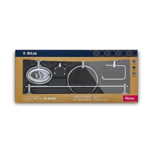 Kit Banheiro Alumínio 5 Peças Atlas