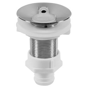 Válvula 7/8" Cromada Para Lavatório Sem Ladrão E Com Unho 56mm Astra