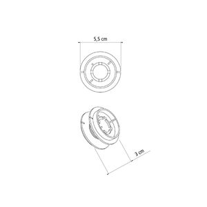 Carretel 1 Fio De Nylon 1,8mm Para Aparador De Grama Com 5m Tramontina