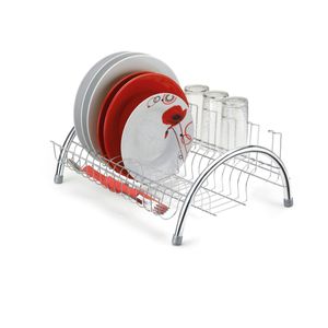 Escorredor De Louça Fantastik Com Porta Talheres E Copos Cromado Arthi